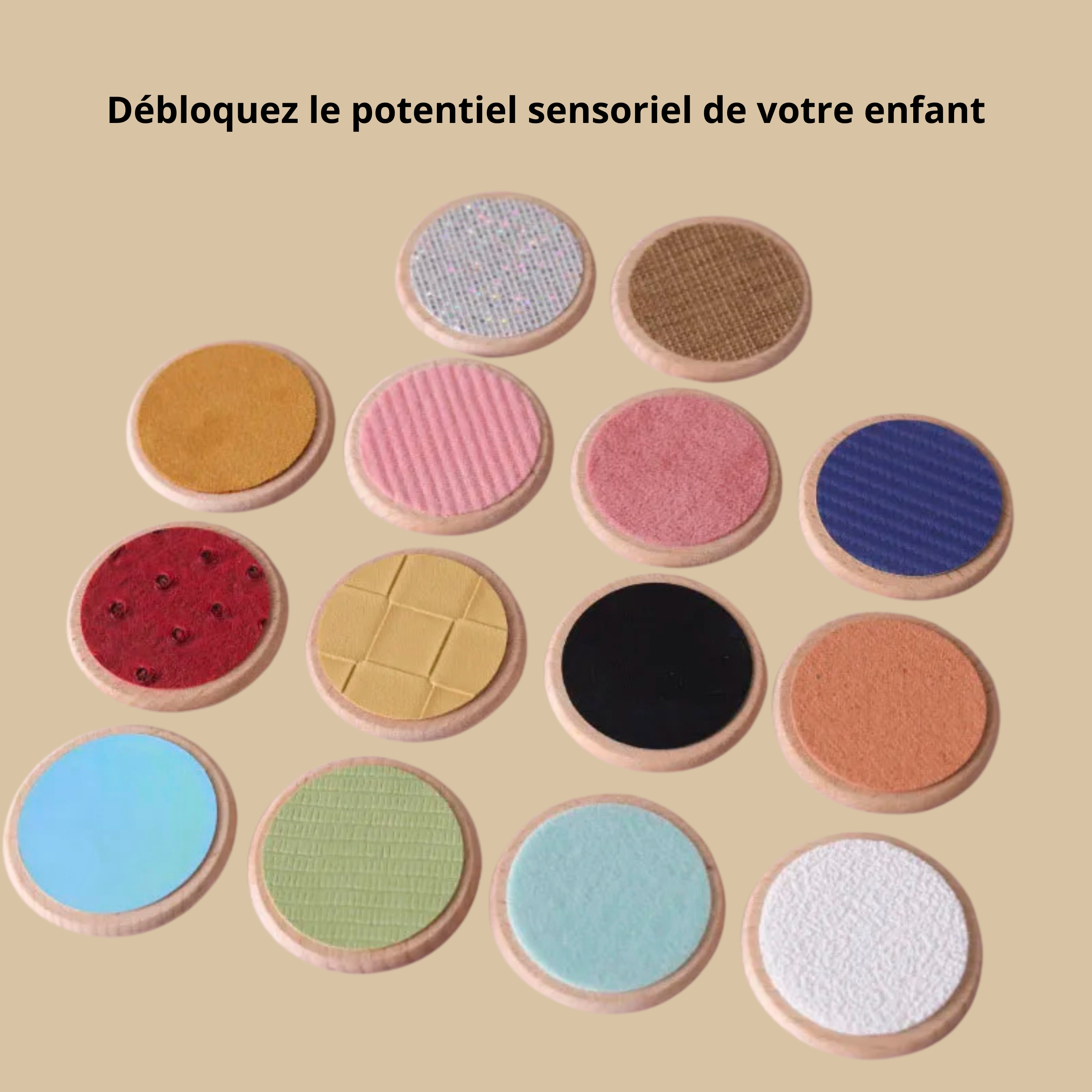 Mes ronds en bois sensoriels