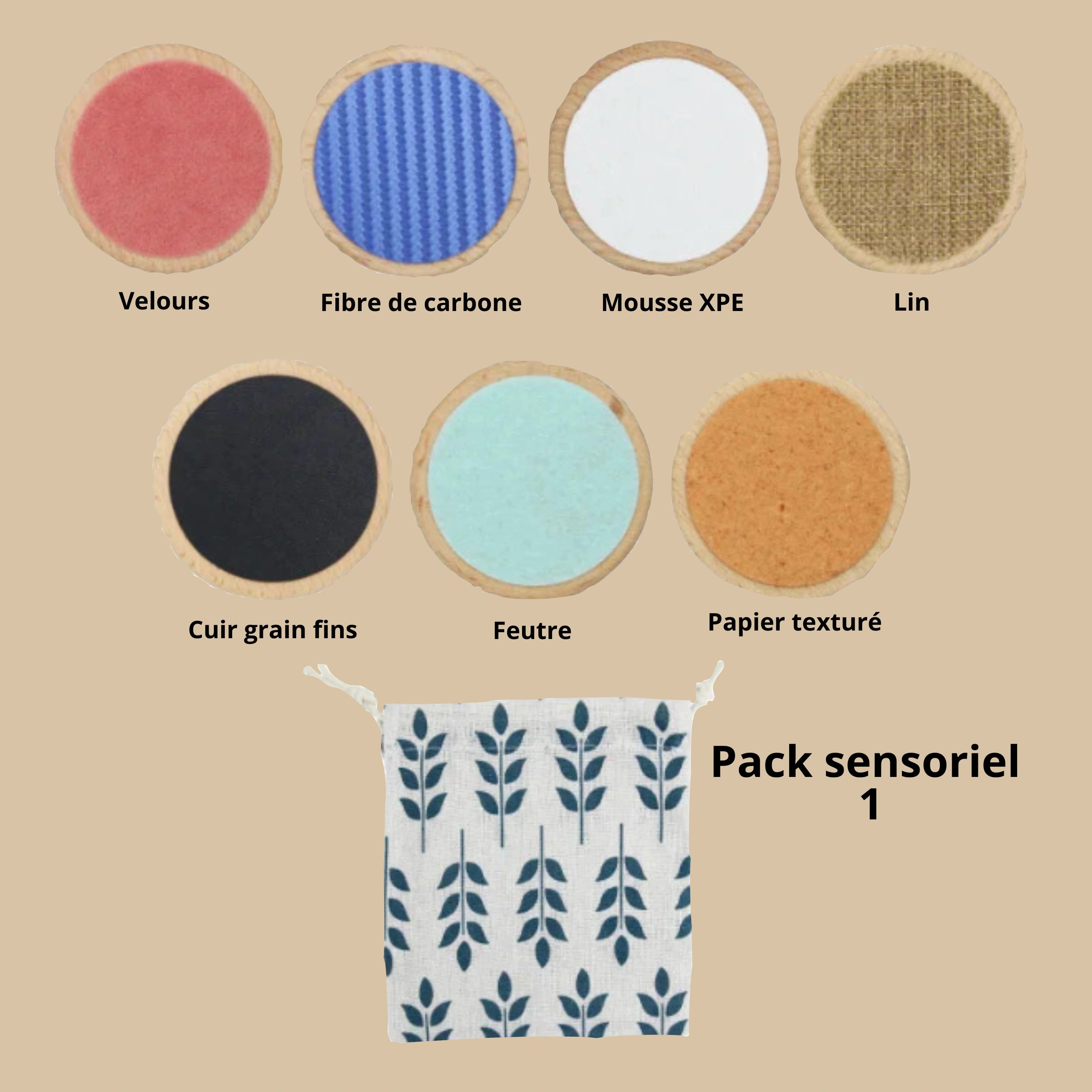 Mes ronds en bois sensoriels